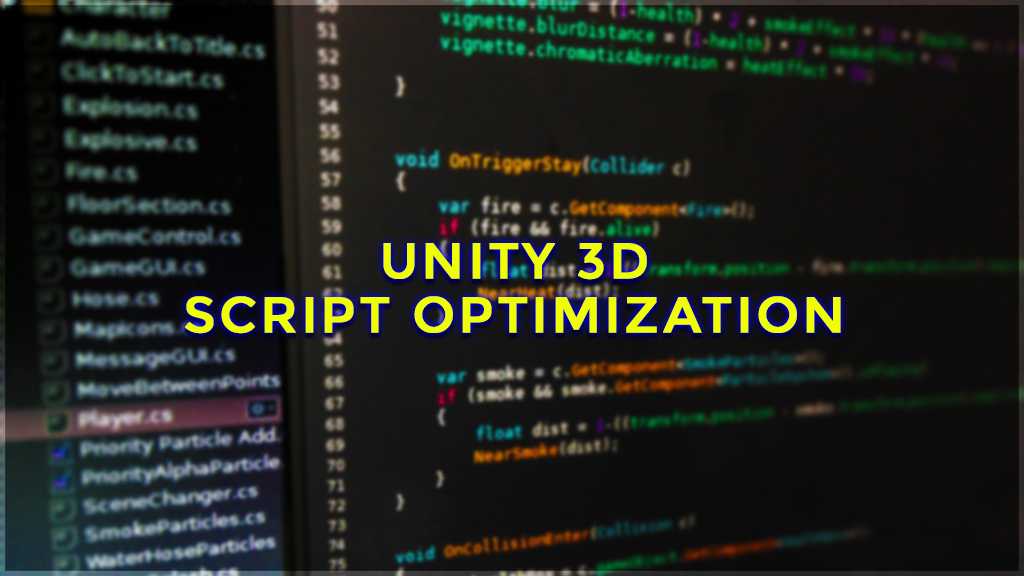 unity 3d script optimization