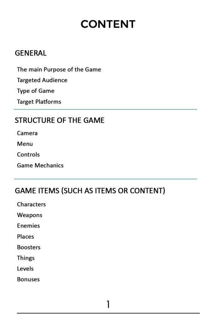 Game Design Document pdf